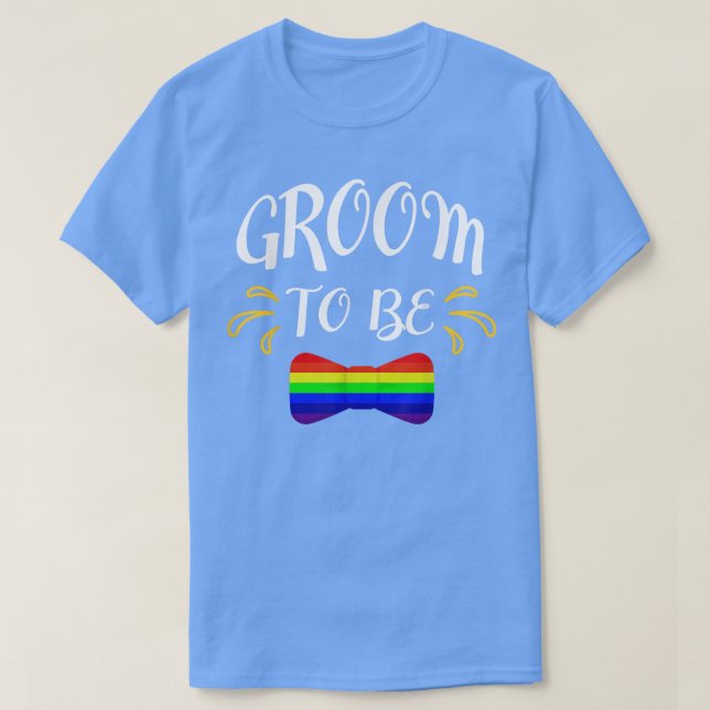 Camiseta Noivo LGBT Casamento Gay Despedida de Solteiro  (Frente do Design)