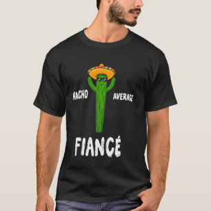 Camiseta Noivo Não Médio Cacto Engraçado