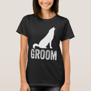 Camiseta Noivos Lobo Solteirão Casamento Equipe de Noivos F