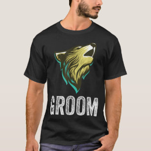 Camiseta Noivos Lobo Solteirão Casamento Esquadrão de Noivo