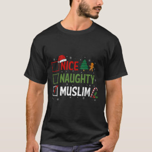 Camiseta Nojo de Natal muçulmano e travesso Papai Noel