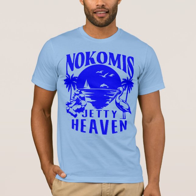Camiseta Nokomis Beach Florida - Jetty Heaven (Frente)