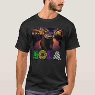 Camiseta Nola Dizendo Nova Orleans Mardi Gras Nutria Rato 1