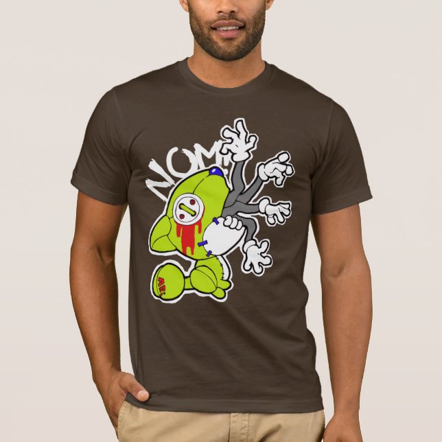 Camiseta NOM! Gatinho armado (Frente)