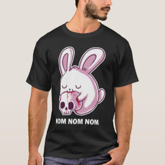 Camiseta Nom Nom Killer Rabbit Design para um malvado