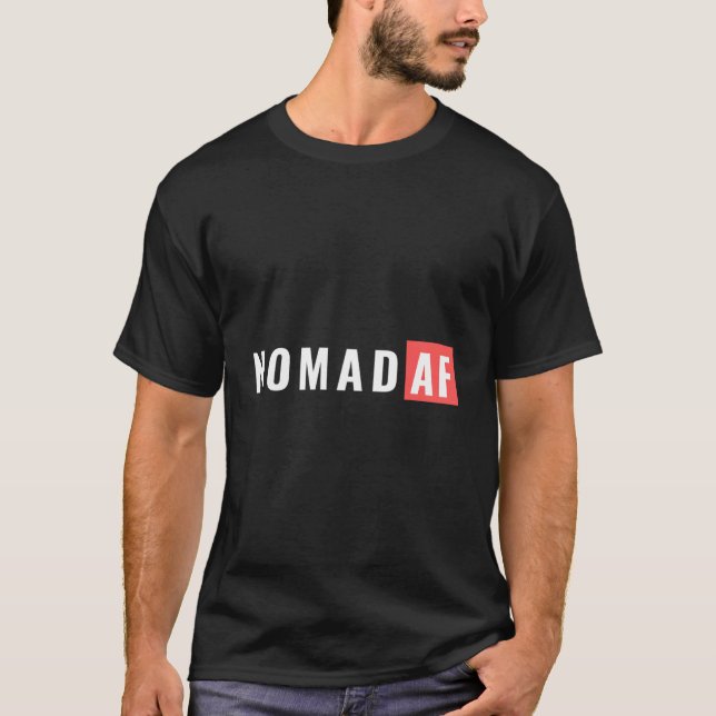 Camiseta Nomad Af Fun Rv Campervan Viagem Comfy Graphic Cam (Frente)