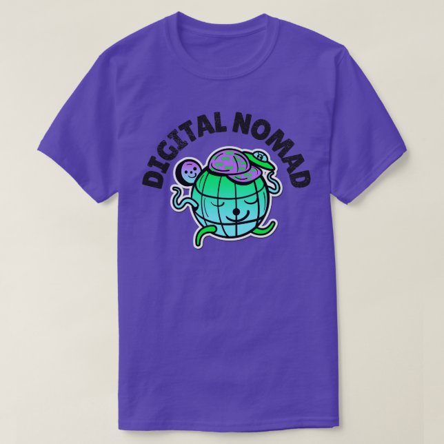 Camiseta Nômada digital viajante da Globetrotter (Frente do Design)