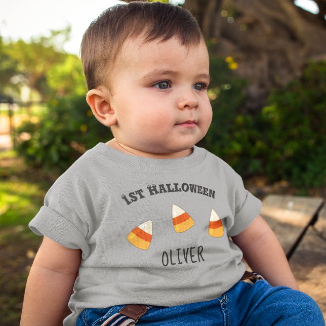 Camiseta Nome, 1rua de Dia das Bruxas 3 a 24 meses Toddler (Criador carregado)