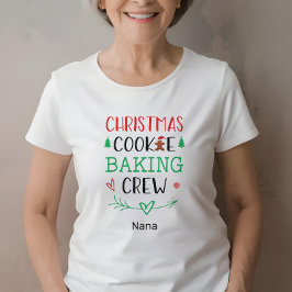 Camiseta Nome Adulto da Família de Tripulantes de Cookie de