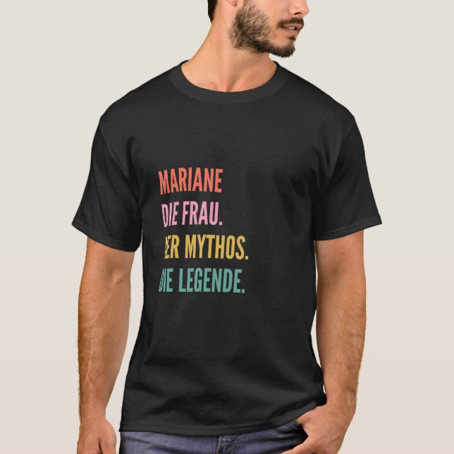 Camiseta Nome alemão Mariane (Frente)