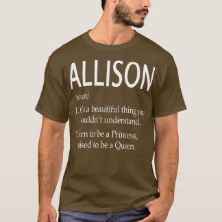 Camiseta Nome Allison Gift
