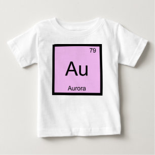 Camiseta Nome Aurora Química Elemento Tabela Periódica