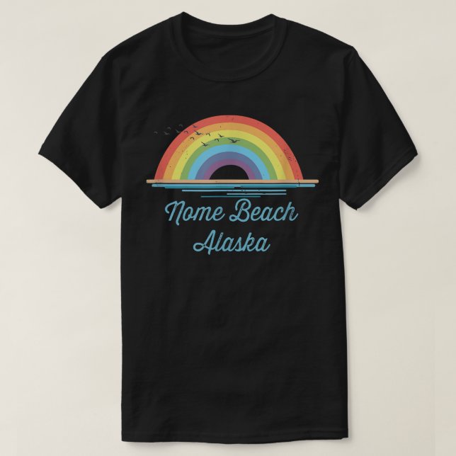 Camiseta Nome Beach Alaska Souvenir Graphic  (Frente do Design)