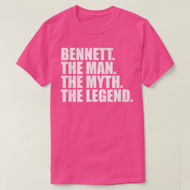 Camiseta Nome BennettBennett Nome próprio Bennett (Frente do Design)