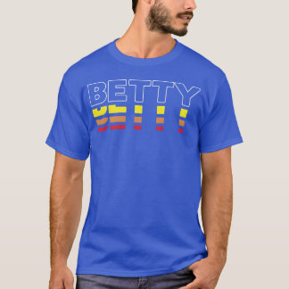 Camiseta Nome Betty engraçado vintage pôr do sol rapariga B