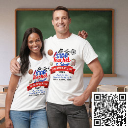 Camiseta Nome Branco da Semana de Apreciação de Professores