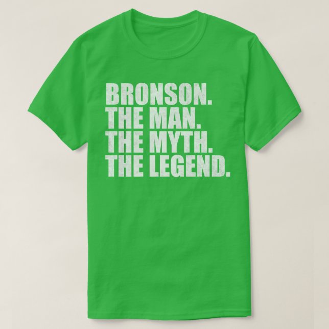 Camiseta Nome Bronson Bronson Nome Bronson Nome dado (Frente do Design)