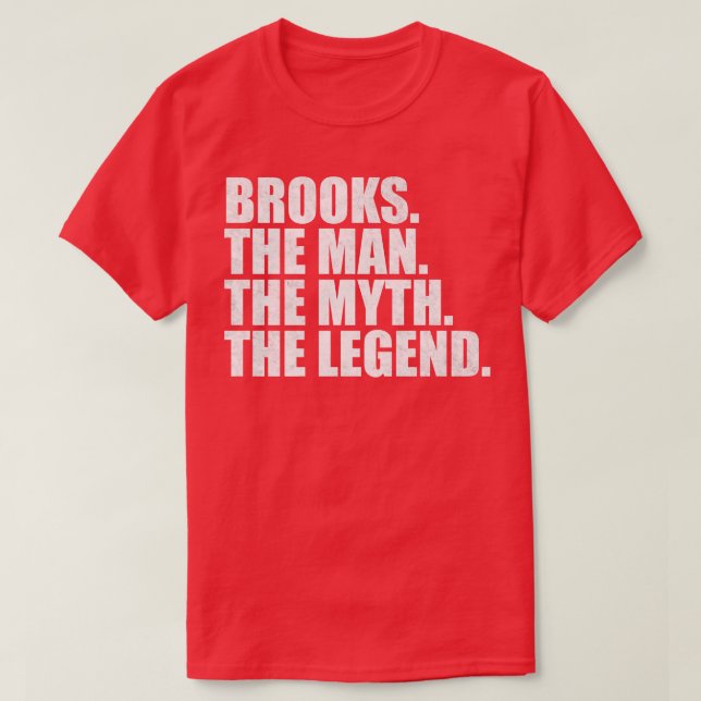 Camiseta Nome BrooksBrooks Nome Brooks indicado (Frente do Design)