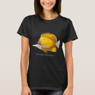 Camiseta Nome Científico do Peixe Peixe Borboleta Bico Long