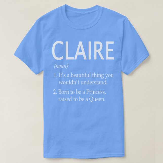 Camiseta Nome Claire - Presente 57 (Frente do Design)