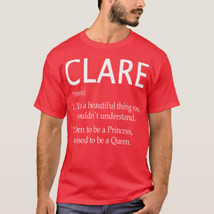 Camiseta Nome Clare Gift 105