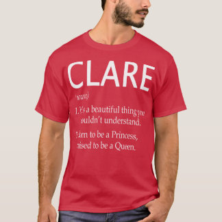 Camiseta Nome Clare Gift 143