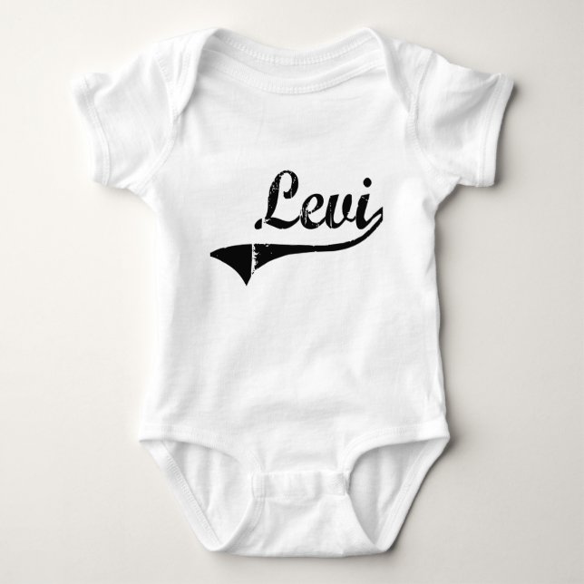 Camiseta Nome clássico do estilo de Levi (Frente)