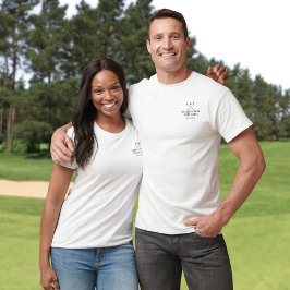 Camiseta Nome Clássico Personalizado de Taco de Golfe