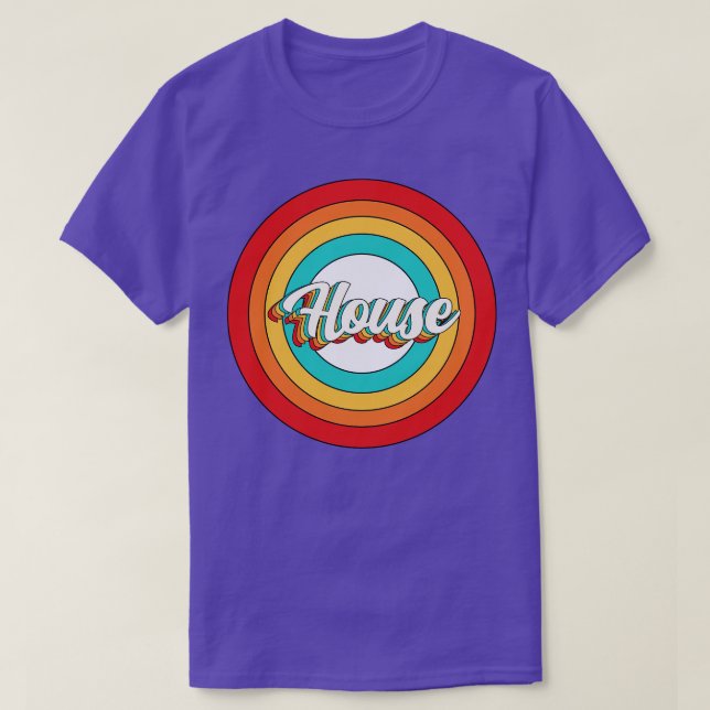 Camiseta Nome da Casa Shirt Vintage House Circular (Frente do Design)