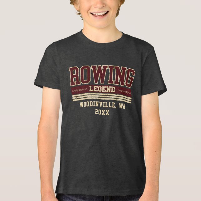 Camiseta Nome da Data da Localização da Tripulação de Remoç (Frente)