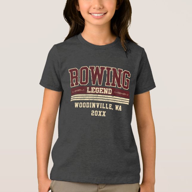 Camiseta Nome da Data da Localização da Tripulação de Remoç (Frente)