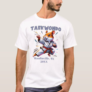 Camiseta Nome da Data da Localização do Especialista em Tae