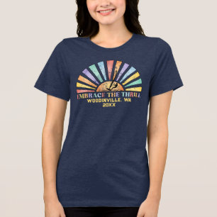 Camiseta Nome da Data da Localização do Navegador de Navega