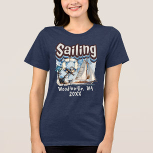 Camiseta Nome da Data da Localização do Navegador do Navega