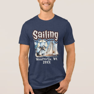 Camiseta Nome da Data da Localização do Navegador do Navega