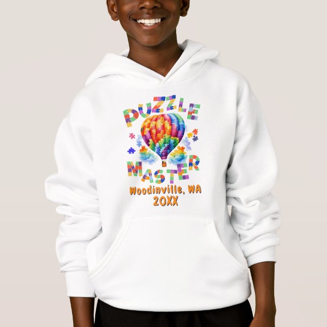 Camiseta Nome da Data da Localização Mestre do Quebra-cabeç (Frente)