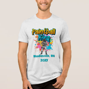 Camiseta Nome da Data de Localização da Airsoft King do Pai