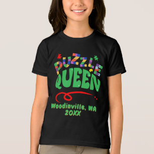 Camiseta Nome da Data de Localização da Rainha do Quebra-ca