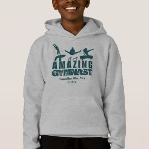 Camiseta Nome da Data de Localização do Gymnast Personaliza