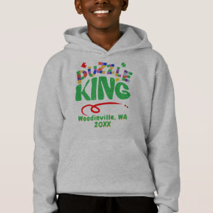 Camiseta Nome da Data de Localização do Quebra-cabeça do Mo