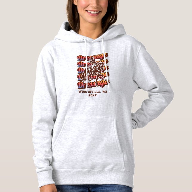 Camiseta Nome da Data do Evento ou Local de Dressagem Perso (Frente)