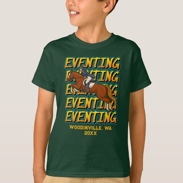 Camiseta Nome da Data do Evento ou Local do Evento Horso Pe (Frente)