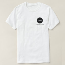 Camiseta Nome da empresa de logotipo simples Slogan Busines