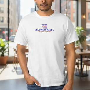 Camiseta Nome da Empresa & Texto ou Slogan   Logotipo Promo