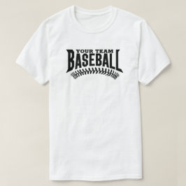 Camiseta Nome da Equipe Baseball Personalizada