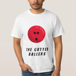 Camiseta Nome da Equipe da Boliche Personalizada Bola de