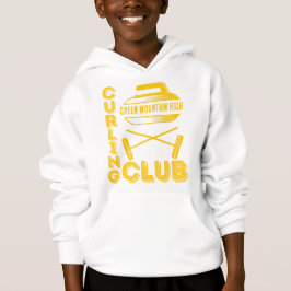 Camiseta Nome da Equipe do Clube Escolar Curling