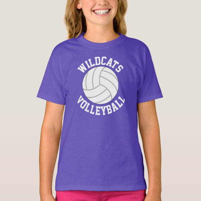 Camiseta Nome da Equipe Personalizada de Voleibol para Meni (Frente)