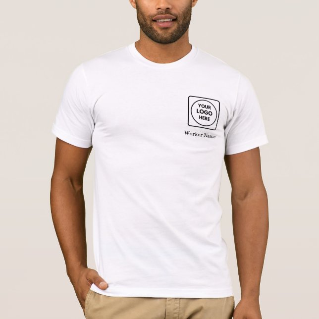 Camiseta Nome da Equipe Personalizado Branco | Logotipo da  (Frente)