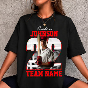 Camiseta Nome da Equipe Personalizado Número Foto Jogador d